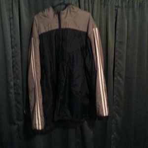 Warm coat with a hoody